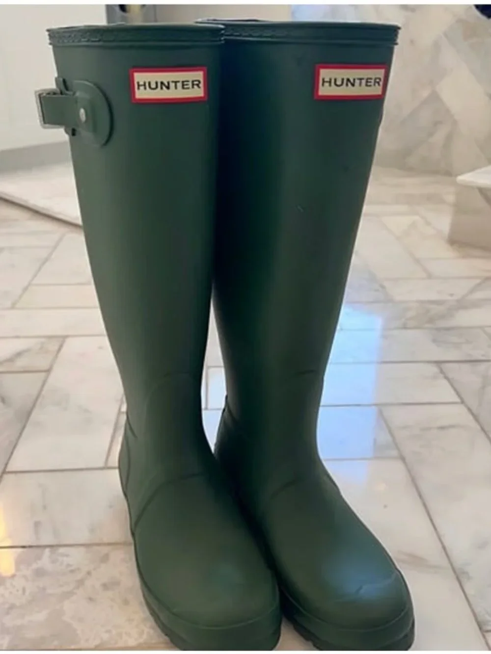 NWOT Hunter Women's Original Tall Rain Boots - Green size 6